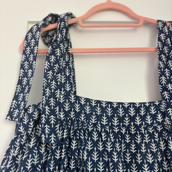 NWT SZ Blockprints Winslow Dress in Indigo Patti - Picture 3 of 11